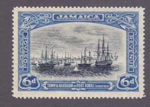 Jamaica 95 Mint OG 1922 6p Port Royal Circa 1850 Issue VF-XF