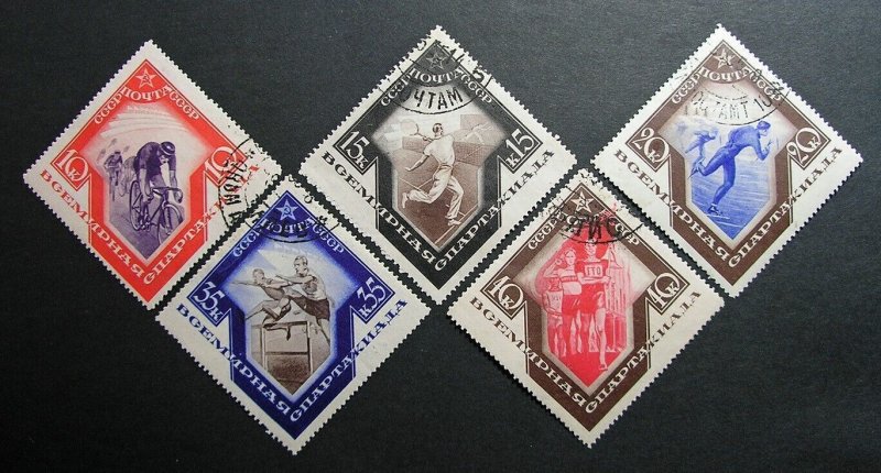 Russia 1935 #559-568 CTO H OG Russian Spartacist Games Sports Set $156.00!!