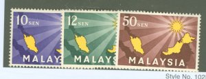 Malaysia #1-3 Unused Single (Complete Set)