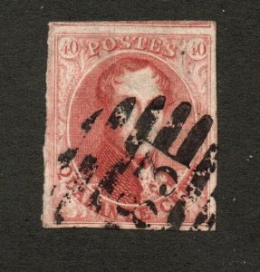 Belgium - Sc# 12a Used / Unwmk / 17 1/2 mm oval       -        Lot 0423091