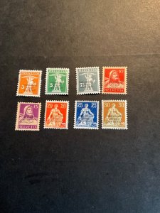 Switzerland Stamp #1o1-8 hinged