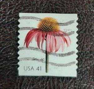 US Scott # 4170; used 41c Coneflower coil from 2007; VF centering