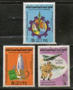 Libya 1978 September Revolution Military Aeroplane Sc 742-44 MNH # 741