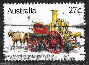 Australia #857 27c Historic Fire Engines - Shand Mason Steam