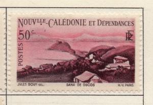 New Caledonia 1948-50 Early Issue Fine Mint Hinged 50c. 193591