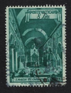 SALE Vatican St Mary in Cosmedin Basilique 1949 Canc SC#125a SG#142A MI#152A