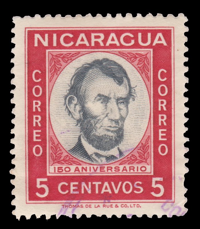 NICARAGUA  STAMP 1960. SCOTT # 824. USED.# 2
