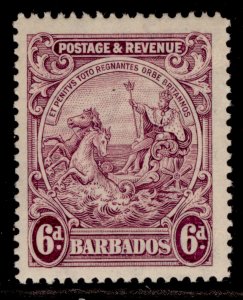 BARBADOS GV SG236, 6d purple, M MINT.