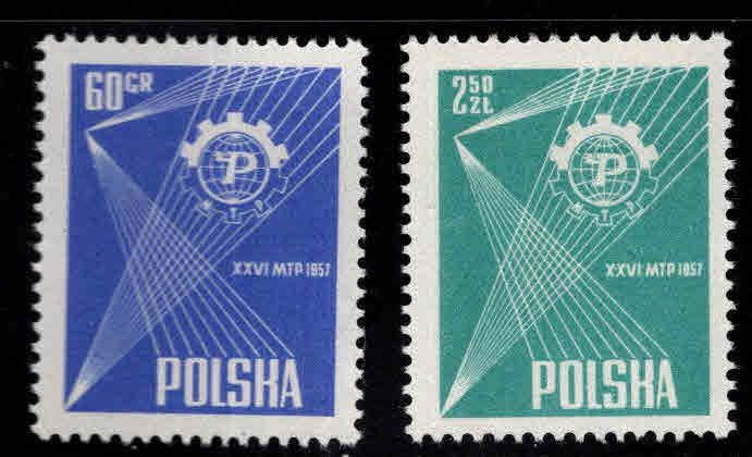 Poland Scott 779-780 MNH** Poznan fair set