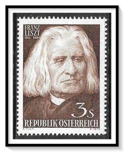 Austria #674 Franz Liszt MNH