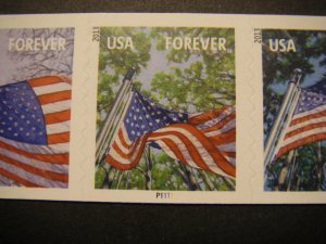 Scott 4773a, Forever Flag for All Seasons, PNC9 P1111, MNH Coil Beauty