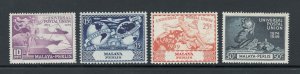 Malaya States - Perlis 1949 UPU Omnibus Issue Scott # 3 - 6 MNH