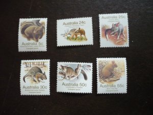 Stamps-Australia-Scott#786,788,789,791,793,794-Mint Never Hinged Set of 6 Stamps