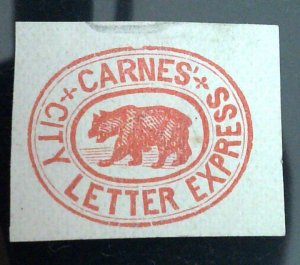 Scott#35L Local - L99 Design  - Forgery A - Carnes' City Letter Express