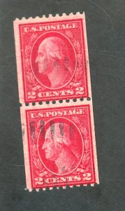 442 USED PAIR FINE GRIPPER MARKS FROM CANCEL Cat $130