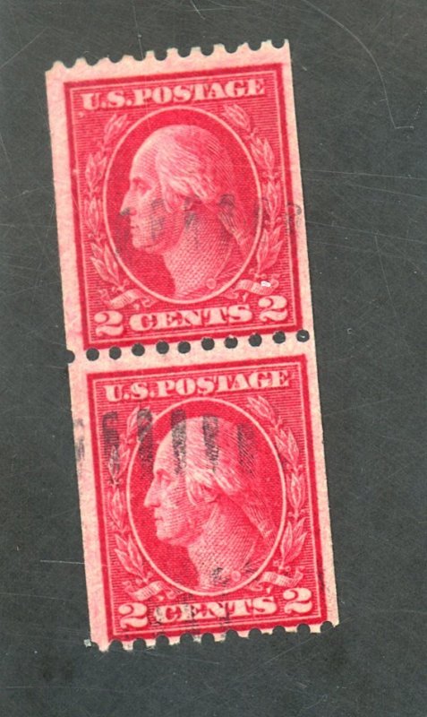 442 USED PAIR FINE GRIPPER MARKS FROM CANCEL Cat $130