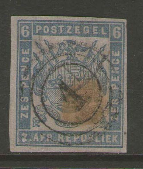 Transvaal South Africa 1869 SG 2 FU 4 Margins