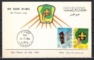 Libya, Scott cat. 252-253. Scouts of Liberia. First day cover. ^