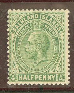 Falkland Islands #30a Unused Single (King)