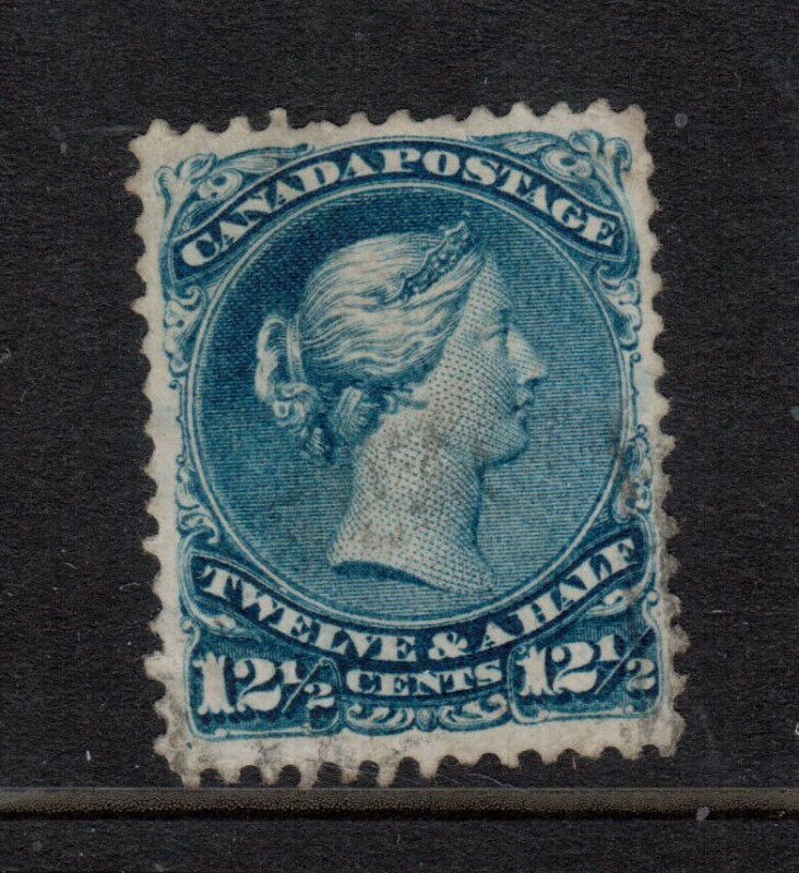 Canada #28a Very Fine Used Watermarked Showing Full B & Part Of O 