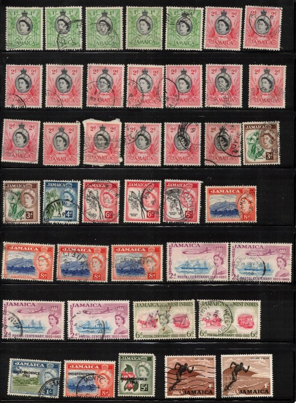 Jamaica Lot Of Used Issues All Eras - Duplication & Some Faults CV $150++