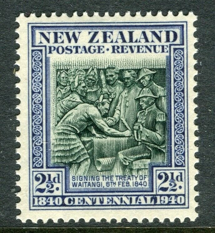 NEW ZEALAND; 1940 early Centenary issue Mint hinged 2.5d. value