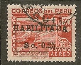 Peru    Scott C108      Surcharge         Used