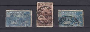 New Zealand QV 1899 2 1/2d (2) 5d Collection Superb CDS Napier Dunedin FU BP5754