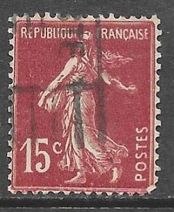 France 165: 15c Sower without Sunrise, used, F