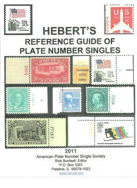 2011 Hebert's Catalog of Plate Number Singles - PNS