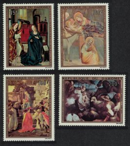 Dahomey Paintings Christmas 4v 1973 MNH SG#525-528