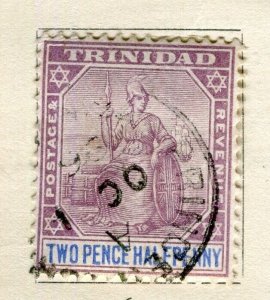 TRINIDAD; 1890s early classic QV Britannia issue used 2.5d. value