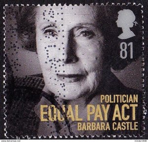 GREAT BRITAIN 2008 QEII 81p Multicoloured Women of Distinction Barbara Castle...