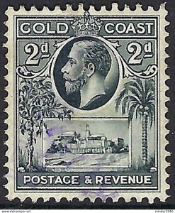 GOLD COAST 1928 KGV 2d Slate SG106 Used