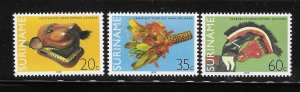 Surinam 1979 Folkart Sc 535-537 MNH A2151