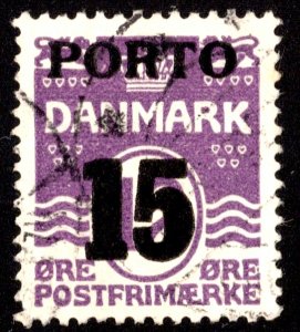 Denmark Scott J38 Used.