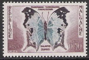 Madagascar #308 Butterflies MNH