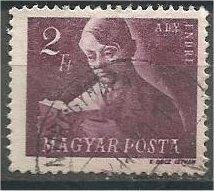 HUNGARY, 1947, used 2p, Andreas Ady, Scott 824