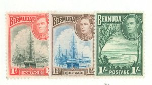 Bermuda #118-9/122 Unused