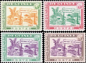 Guinea MNH 372-5 Worlds Fair 1965 SCV 2.60