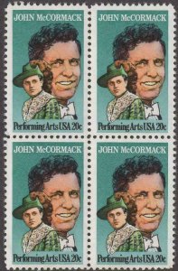 Scott # 2090 - John McCormack - Block Of 4 - MNH -1984