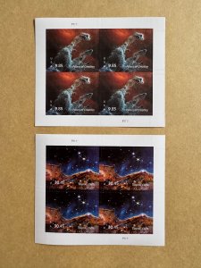 USA Authentic Pillars #Scott 5827&Cliffs #Scott 5828 Sheet of 4 in MNH VF