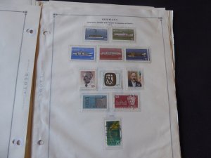 Germany and Area 1975-1977 Mint/Used Stamp Collection on Scott Int Album Pages