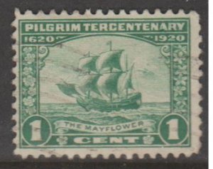 U.S. Scott #548 Pilgrim Stamp - Used Single
