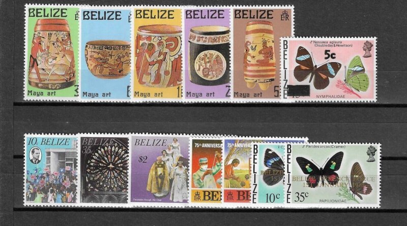 BELIZE 1974/84 'Commemorative MNH Cat £17