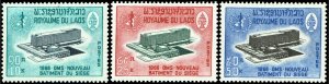 Laos #126-128  MNH - WHO Headquarters (1966)