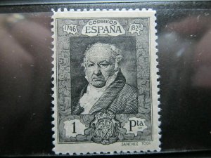 Spain Spain España Spain 1930 Goya 1p Grade Very Fine MLH* Stamp A4P14F443-