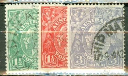 EH: Australia 19, 20, 21a, 22-8, 30-3, 35-6 used CV $101.55; scan shows only ...