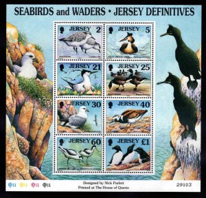 Jersey Scott 871a MNH** Seabirds and Waders souvenir sheet