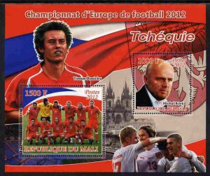 MALI - 2012 - European Football, Czech Rep - Perf 2v Sheet - MNH - Private Issue